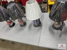 Collection of EMS and fire fighter lamps