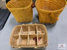 3-Set piece of Longaberger baskets