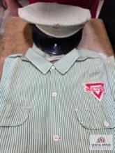 Conoco service island jockey shirt and hat