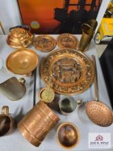 Brass dish collection