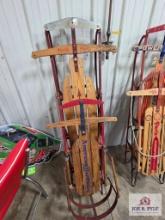 Vintage Flexible Flyer wooden sled
