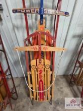Vintage Paris Floating Steering wooden sled