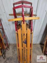 Vintage Challenger wooden sled