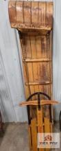 Vintage Torpedo wooden sled