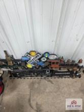 Cast iron train decoration