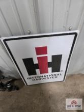 International Harvester metal sign