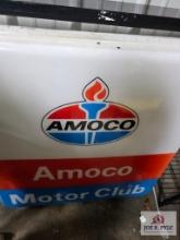 Single side plastic Amoco Motor Club sign