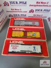 3 Vintage train Cars