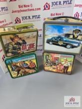 4 Vintage lunch boxes