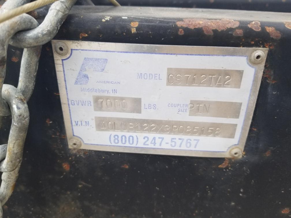 2003 Pace American CS712TA2 Enclosed Trailer