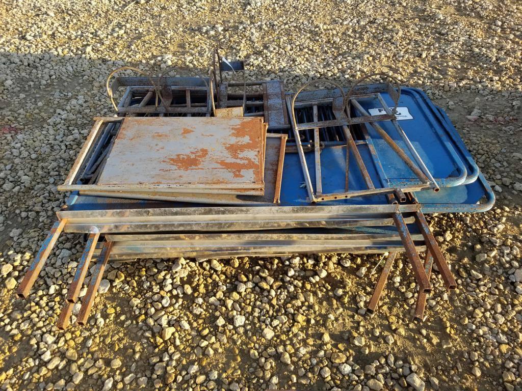 Pallet of Fox AG Panel Gates w/ Feeder Brackets