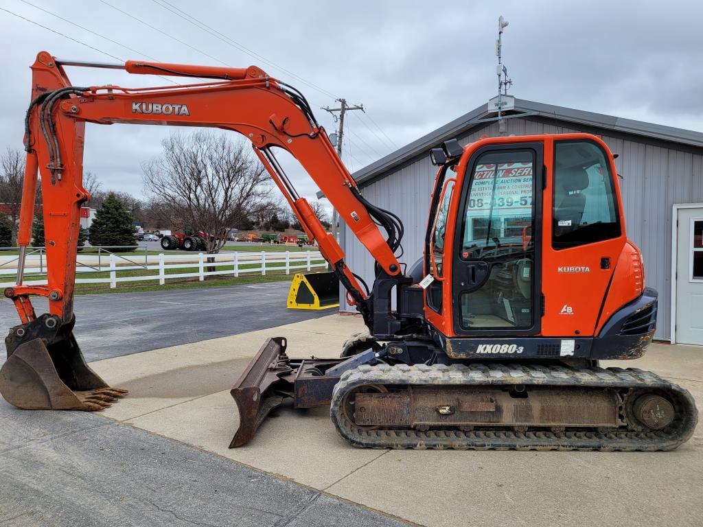 2012 Kubota KX080-3 Excavator
