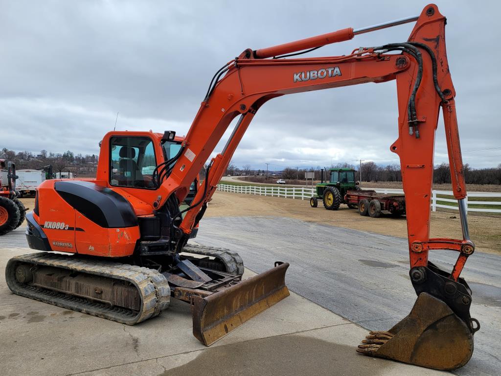 2012 Kubota KX080-3 Excavator