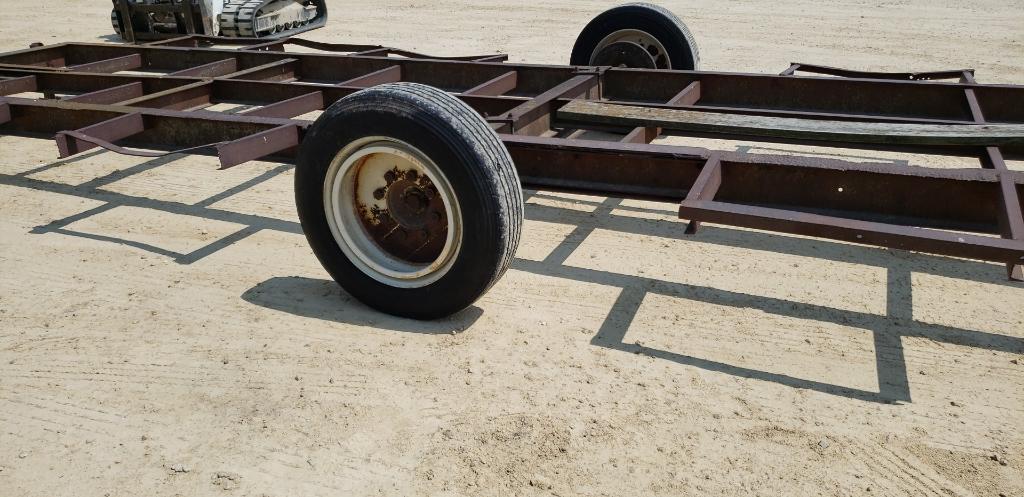 HOMEMADE 6 ROUND BALE TRAILER