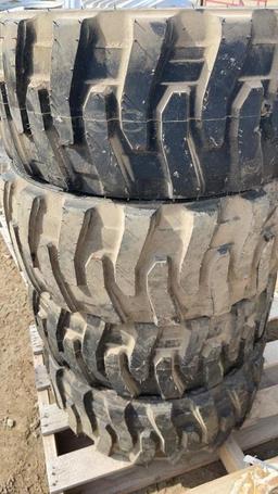 (4) NEW 10.5 SKID LOADER TIRES