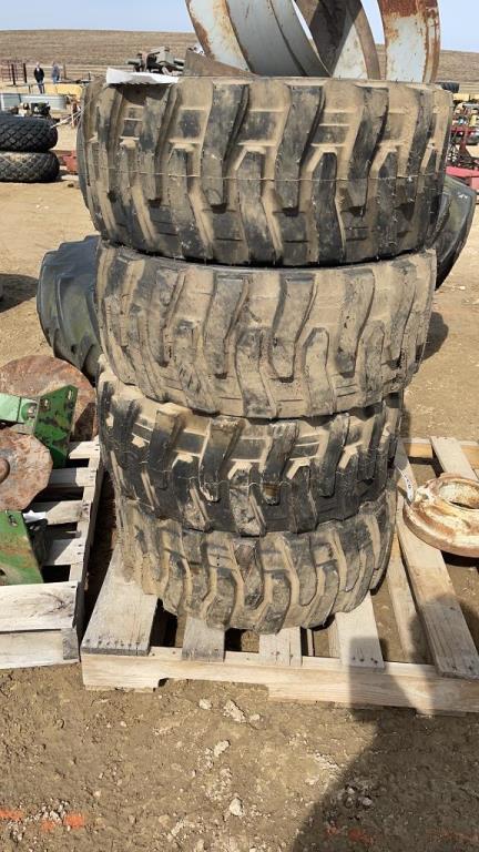 (4) NEW 10.5 SKID LOADER TIRES