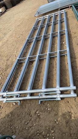 NEW 14' GALVANIZED PIPE GATES