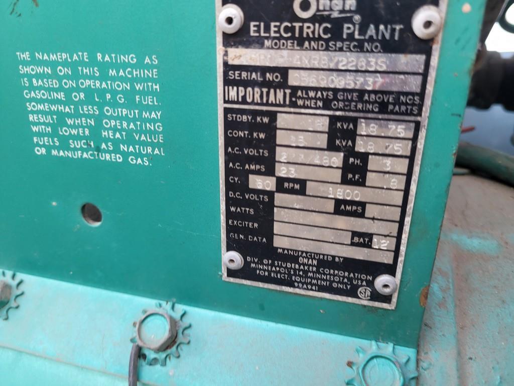 Onan 15 KW Stationary Generator