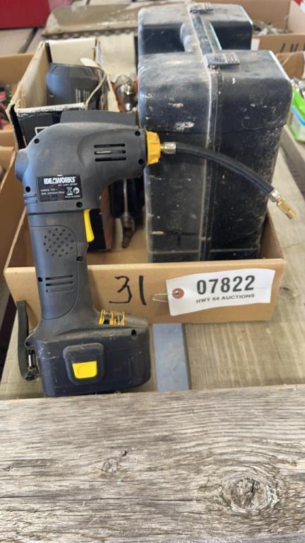 BOX AIR COMPRESSOR, PAINT SPRAYER AND STRIPPER