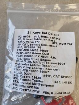 New Heavy Equipment 24 Key Set