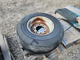 (2) 12.5 X 16 FLOTATION TIRES ON 8 HOLE RIMS