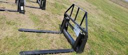 NEW AGT 48" SKID STEER PALLET FORKS ON FRAME