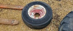 8 BOLT 16" IMPLEMENT RIM W/ 12.5L -16 TIRE