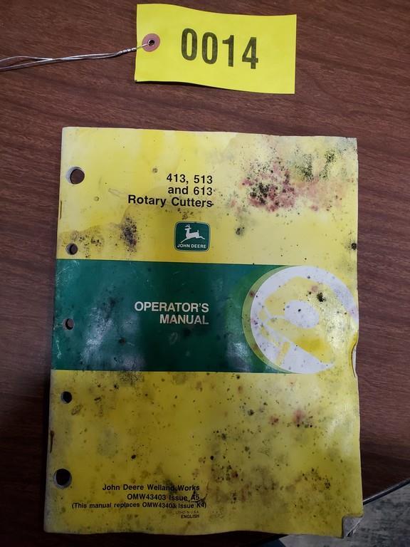 John Deere 413-513-613 Rotary Cutter Manual