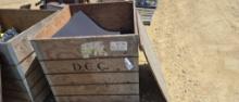 WOODEN SHIPPING CRATE 4 X 4 X 4