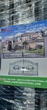 (2) GREAT BEAR 14'  BI-PARTING WROUGHT IRON GATES