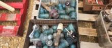 BOXES OF ELECTRICAL GLASS INSULATORS