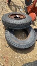 (2) 7.5 - 15 FORKLIFT TIRES