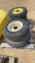 (5) MISCELLANEOUS 6 BOLT IMPLEMENT TIRES