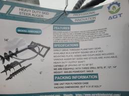 Mower King Heavy Duty Skid Steer Auger 3 Bits +