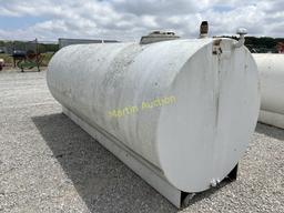 1500 Gallon Single Wall Fuel Tank