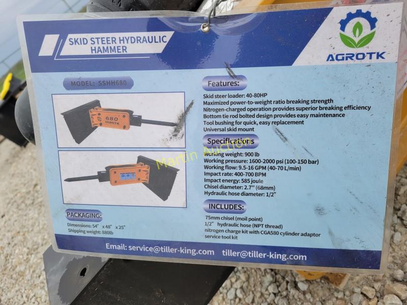 Agrotk Skid Hydraulic Hammer +