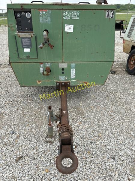 Sullair Portable Compressor 185cfm, Jd 4 Cycle +