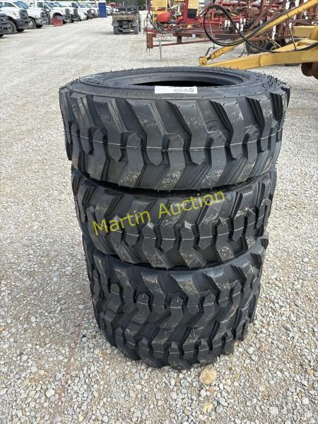 Forerunner Skid Steer Tires  (4) New