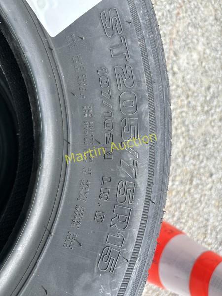 Radial Trailer Tires (4) New