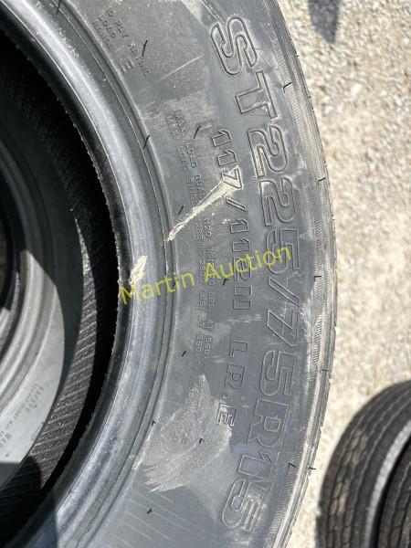 Radial Trailer Tires (4) New