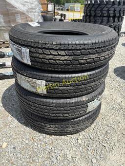 Radial Trailer Tires (4) New