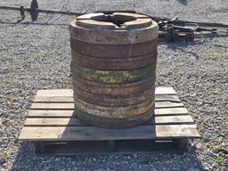 Round Massey Harris Rear Weights (8) $x8
