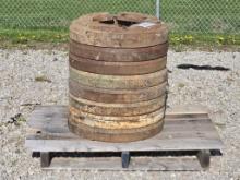 Round Massey Harris Rear Weights (8) $x8