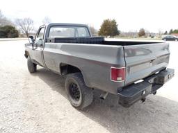1986 Chevy K20 Miles Show: 73,688