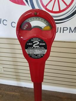"SKY CHIEF" Parking meter with cast iron base. Manufactured by Magee-hale park-o-meter company in Ok