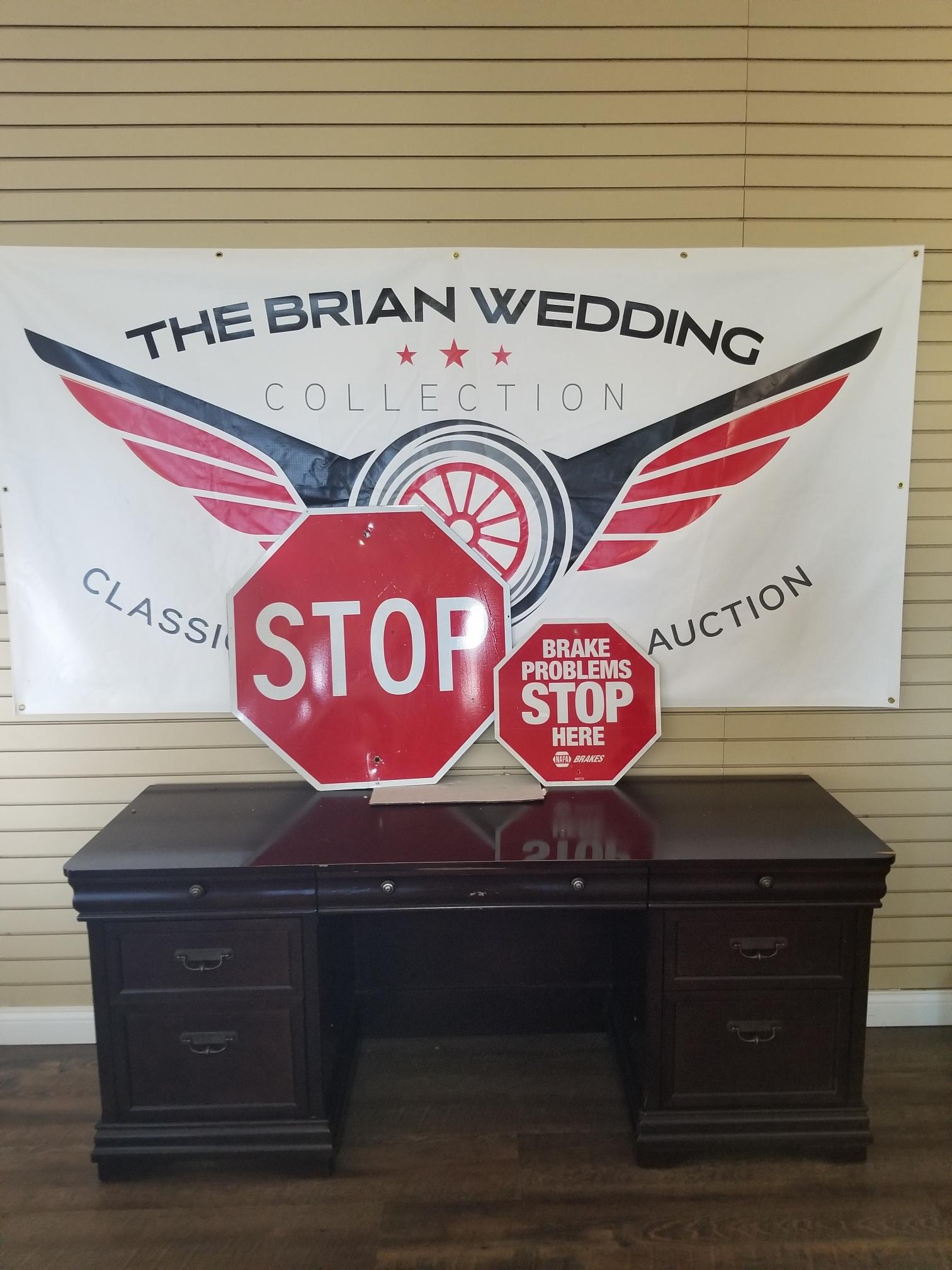 2 stop signs