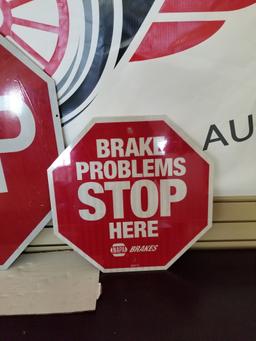 2 stop signs
