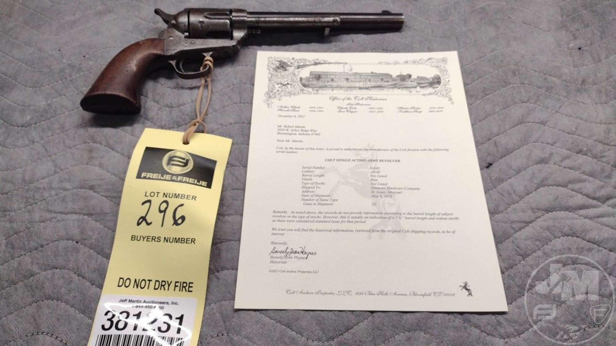 1879 COLT SINGLE ACTION ARMY .44/40 WINCHESTER