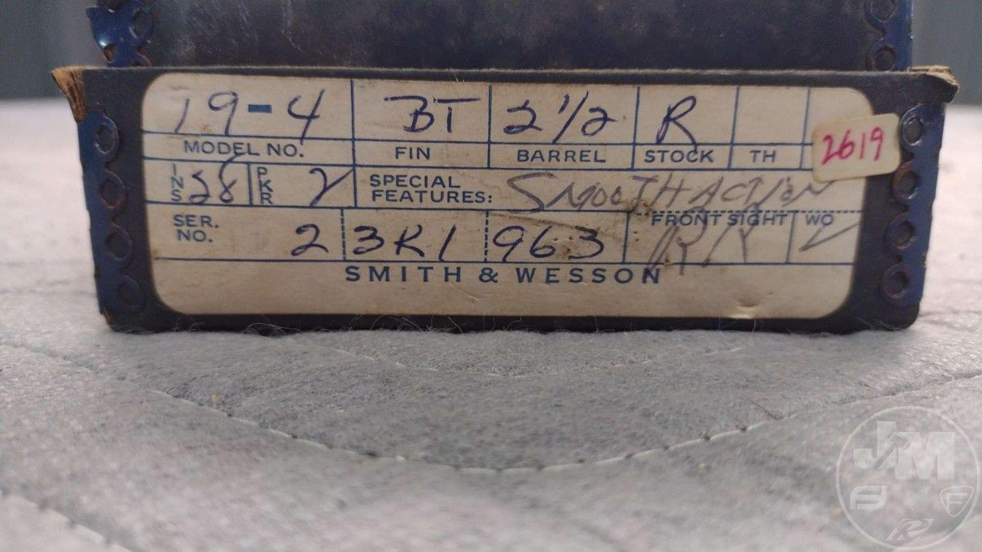 SMITH & WESSON MODEL 19-4 .357 MAGNUM