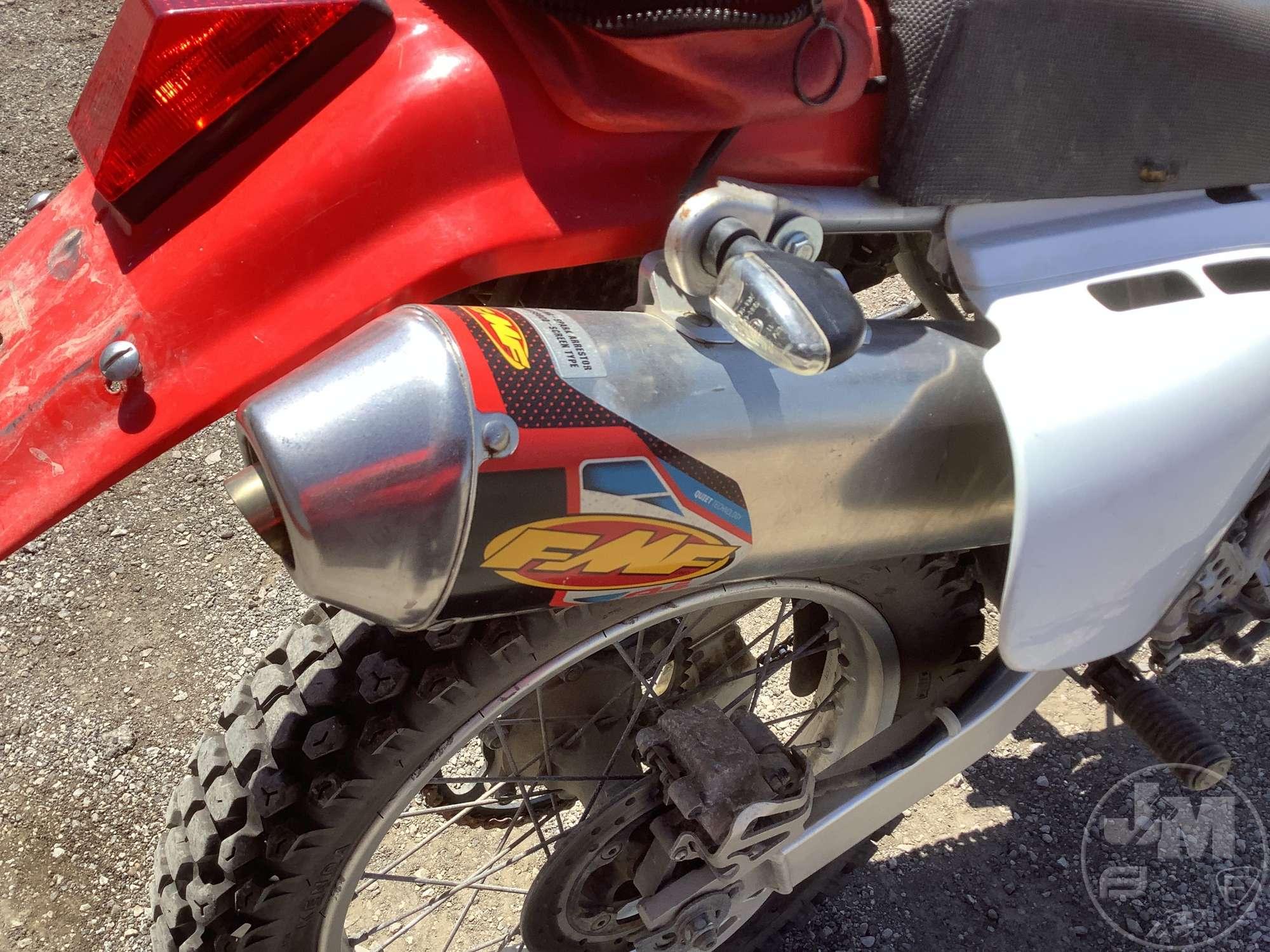 2007 HONDA XR650L MOTORCYCLE VIN: JH2RD06087K501825